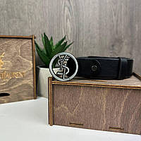 Шкіряний жіночий пояс поясний. Пояс із натуральної шкіри чорний Нікель