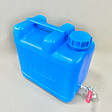 Каністра пластикова з краном (синя) 10літрів, фото 3