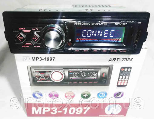 Автомагнітола MP3 1097 BT ISO cable 1DIN, фото 3