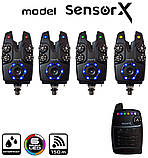 Набір сигналізаторів клювання World4Carp Sensor X 4+1, фото 3