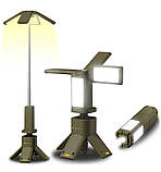 Телескопічний акумуляторний LED-ліхтар для кемпінгу з Power Bank 14000 mAh 6000 lm, фото 2