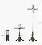 Телескопічний акумуляторний LED-ліхтар для кемпінгу з Power Bank 14000 mAh 6000 lm, фото 9
