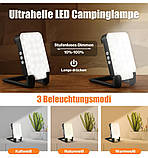 Кемпінговий LED-ліхтар акумуляторний з Power Bank 10000 mAh 1200 lm, фото 5