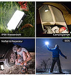 Кемпінговий LED-ліхтар акумуляторний з Power Bank 10000 mAh 1200 lm, фото 7