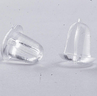 Заглушки силіконові (+-50шт) на сережки