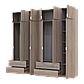 Розпашна Шафа для одягу Doros Лукас Дуб сонома 3+3 ДСП 255х50х240 (42005111), фото 3