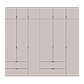 Розпашна Шафа для одягу Doros Лукас Кашемір 3+3 ДСП 255х50х240 (42005112), фото 5