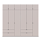 Розпашна Шафа для одягу Doros Лукас Кашемір 3+3 ДСП 270х50х240 (42005116), фото 5