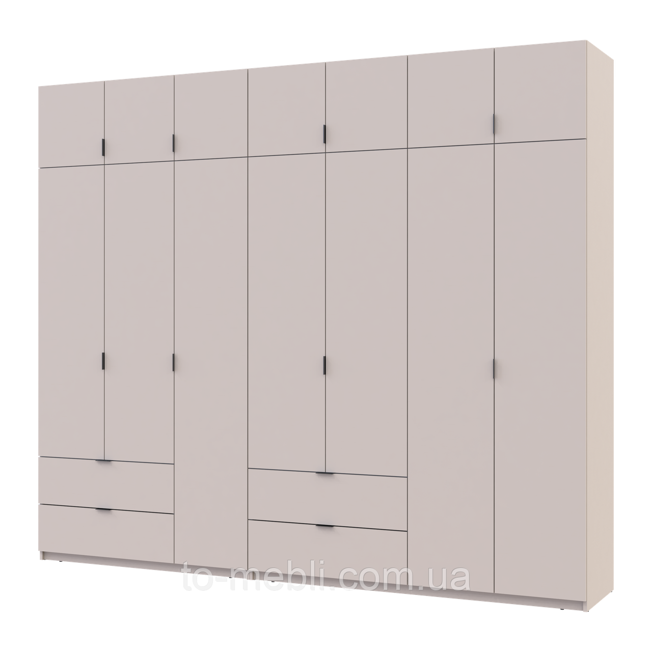Розпашна Шафа для одягу Doros Лукас Кашемір 3+4 ДСП 280х50х240 (42005120)