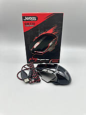 Миша USB JEDEL GM770 ігрова з RGB підсвіткою DPI 3200 5 мільйонів натискань 1.5 м шнур BF, фото 2