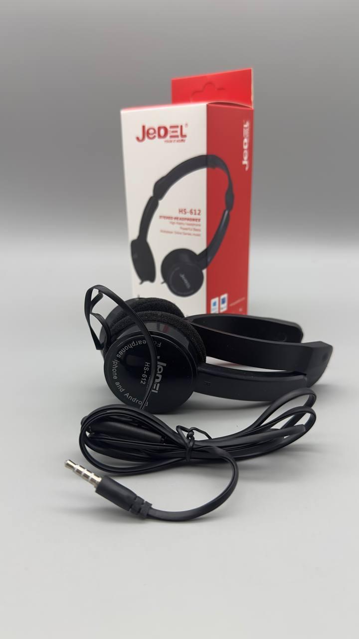 Навушники провідні JEDEL HS612 з мікрофоном для ПК смартфона MP3 плеєра чистий звук баси BF
