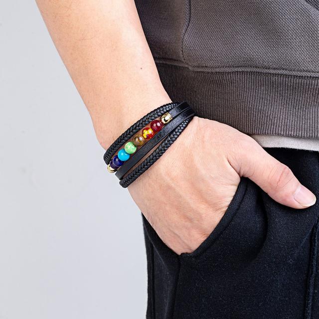 Браслет кожаный Shamballa