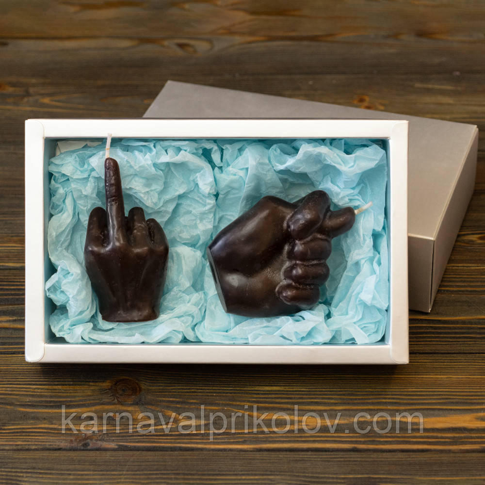 Набір свічок подарунковий Все, що ви хотіли сказати 13470 (уп. 2 шт) (шоколадний)