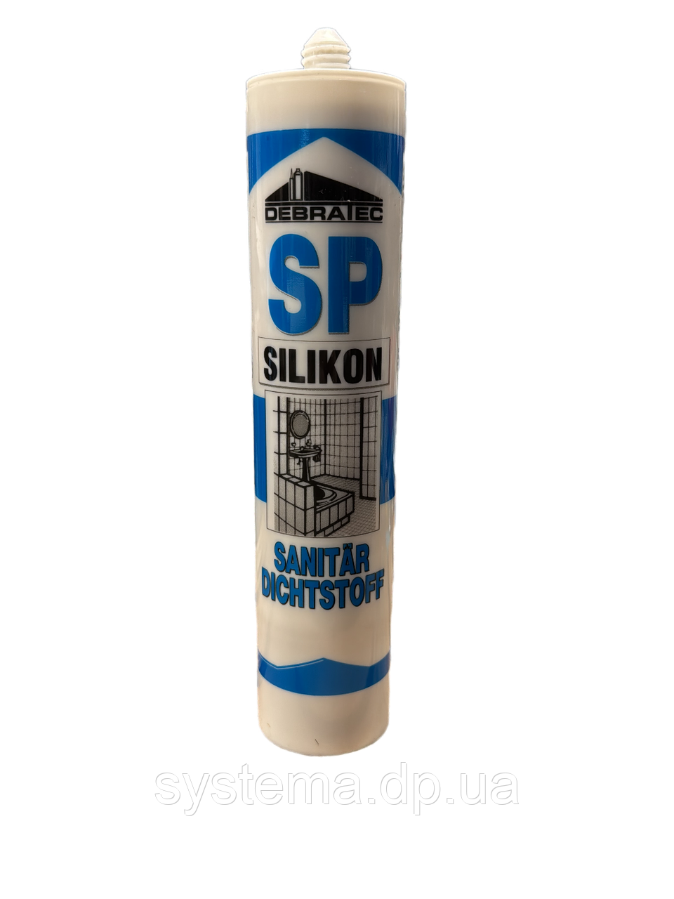 Нейтральний силіконовий герметик Debratec, білий 280ml.