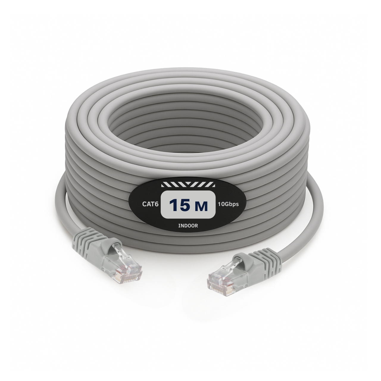 Кабель для роутера 15 м Cat 6, до 10 Гбіт/с Ethernet RJ45 LAN Kayfovo