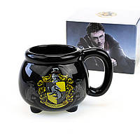 Кружка Гаррі Поттер Котелок з гербом Пуфендуй