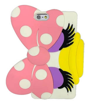 Силіконовий чохол для iPhone SE/5S/5 - Качечка з бантом