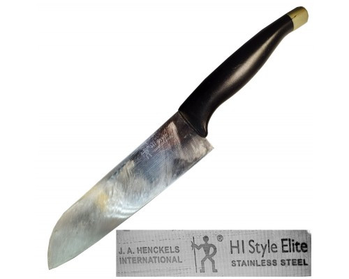 Кухонний ніж Zwilling J.A.Henckels HI Style Elite Black Santoku 180 мм вінтаж, фото 1