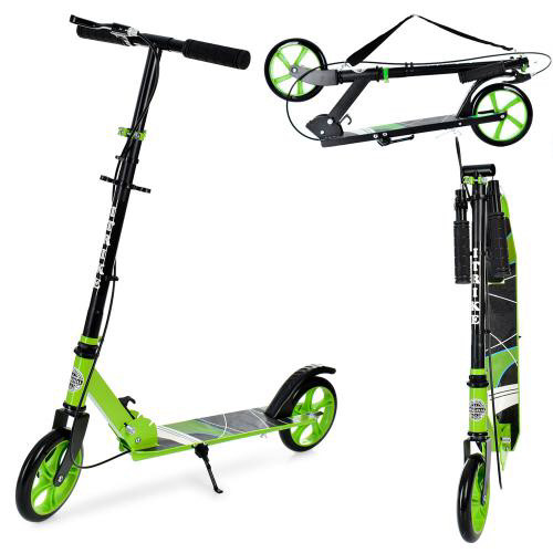 Самокат Двоколісний із ручним гальмом SR 2-008 Салатовий