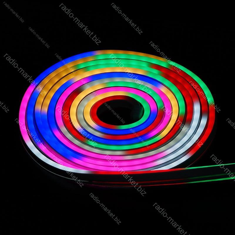 Стрічка світлодіодний неон RGB 220V 5 метрів