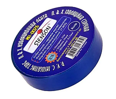 Ізострічка STENSON синя 10 м оригінал, вінілова ізоляційна стрічка стінсон MN-0021