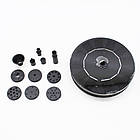 Фонтан із сонячною панеллю + Подарунок Садовий світильник Solar flame / Плаваючий фонтан для дачі / Міні фонтан, фото 8