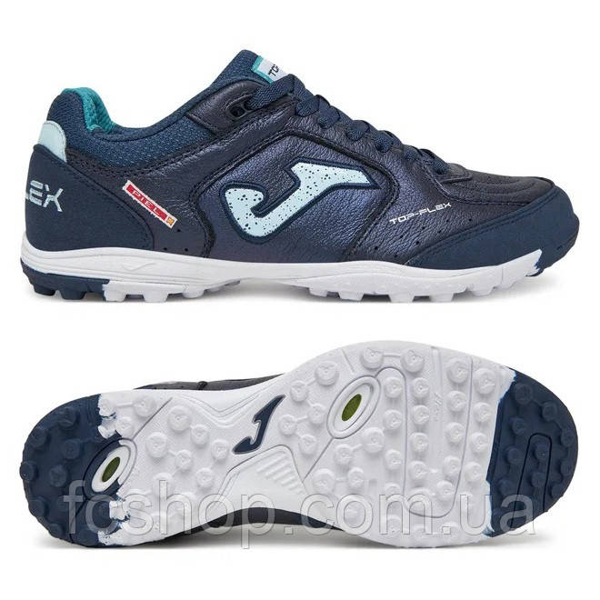 Сороконіжки Joma TOP FLEX темно-синьо-бірюзові TOPS2504TF, Темно-синій, Розмір (EU) — 45, фото 1