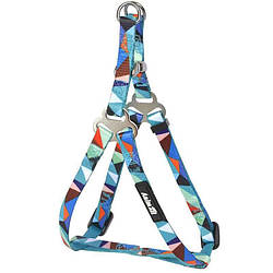 AnimAll (ЕнімАлл) - Шлей нейлоновий з абстрактним малюнком на бірюзовому фоні для собак XS