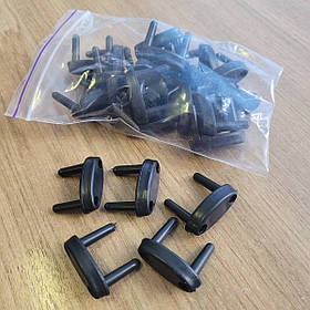 Захист в розетки від дітей 1 упаковка (25 штук) Чорний (00308)