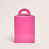 Коробка для кулічів крейдована ВК 140*140*190 рожева, фото 2