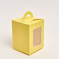 Коробка для кулічів крейдована ВК 140*140*190 жовта