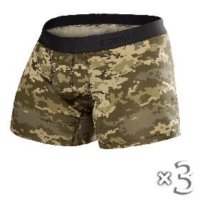 Комплект чоловічих трусів-боксерів CoolPass Піксель (3 шт.)