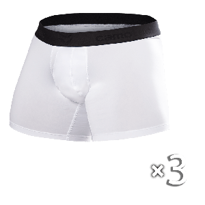 Комплект чоловічих трусів-боксерів CoolPass Білі (3 шт.)