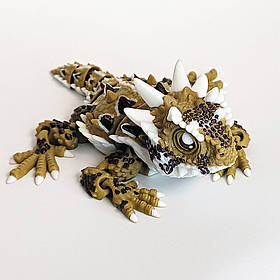 Іграшка 3D Ящірка, 17 см/Гнучка 3д іграшка на принтері/ Рухлива іграшка 3д тварина, пластик