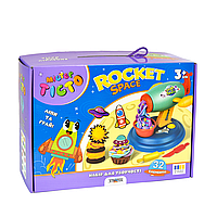 Набор для лепки Strateg Мистер тесто Rocket Space, развивающие игры для детей VSGT
