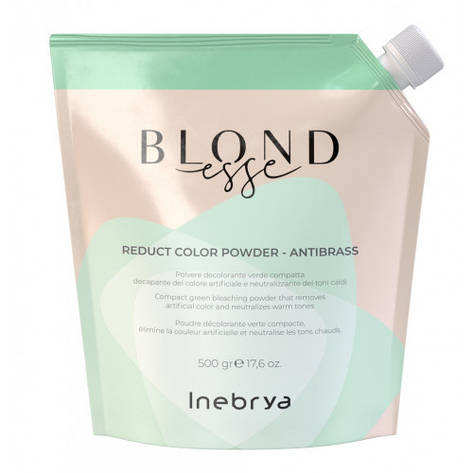 Пудра із зеленими мікропігментами Inebrya Blondesse Reduct Color Powder - Antibrass-5 Tones 500 г (1026153), фото 1