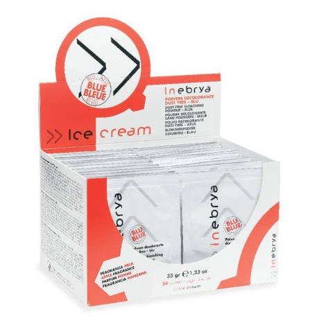 Запаска синьої пудри для знебарвлення Inebrya Dust Free Bleaching Powder Blue-6 Tones 35 г (1006609), фото 1