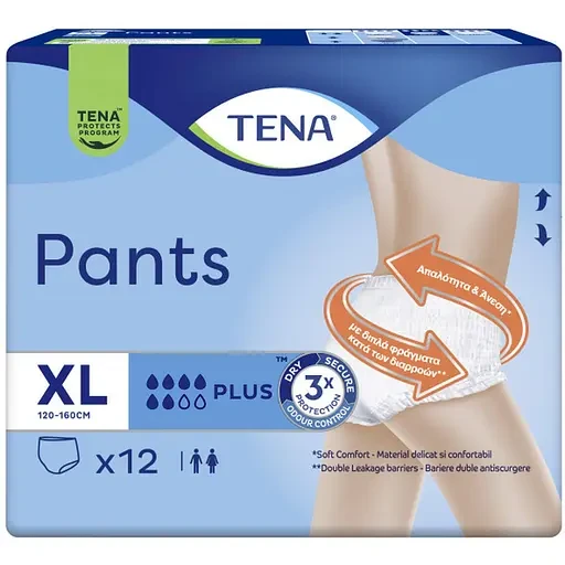 Труси-підгузки для дорослих тена Tena Pants Plus XL 12 шт, фото 1