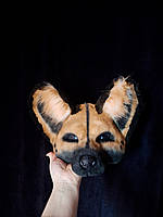 Напівмаска для квадробіки, маска вовка, гієни, собаки