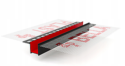 Рустовочний профіль колір чорний Bella Plast BP11 20х20мм ПВХ із сіткою руст (боні) для фасаду 20мм на 20мм 3 метри упак. 20 штук