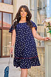 Літнє коротке плаття великих розмірів (р.48-58). Арт-2808/2, фото 5