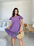 Літнє коротке плаття великих розмірів (р.48-58). Арт-2808/2, фото 6