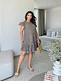 Літнє коротке плаття великих розмірів (р.48-58). Арт-2808/2, фото 2
