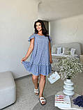 Літнє коротке плаття великих розмірів (р.48-58). Арт-2808/2, фото 7