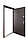 Вхідні двері Abwehr Defender Solid 0/RAL 8019Т + Vinorit Венге 860*2050 мм Двері вхідні з термоізоляцією, фото 3
