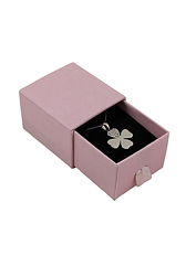 Футляр для каблучки картонний ТЛК-100 рожевий
