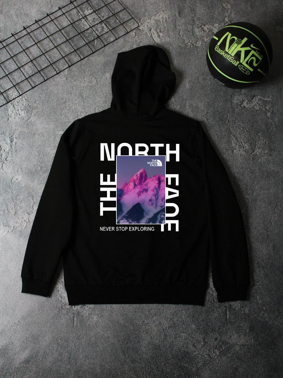 The North Face кофта чоловіча з капюшоном весняне осіннє худі норт фейс чорне