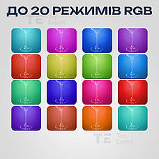 Відеосвітло кольорове Plokama U480 RGB портативне відеосвітло зі штативом 2 м. Лампа для візажиста. Студійне світло., фото 5