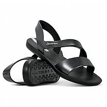 Жіночі сандалі Ipanema чорні літні пляжні босоніжки 82429-BD422