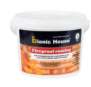 Укрывное вогнезахисне средствово для дерева FIREPROOF COATING / Фаерпруф Котинг (уп. 20 кг)